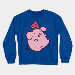 Watermelon Pig Crewneck Sweatshirt